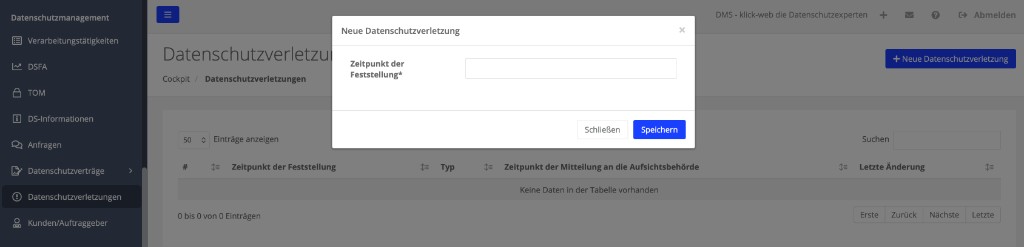 Datenschutzverletzungen im DMS