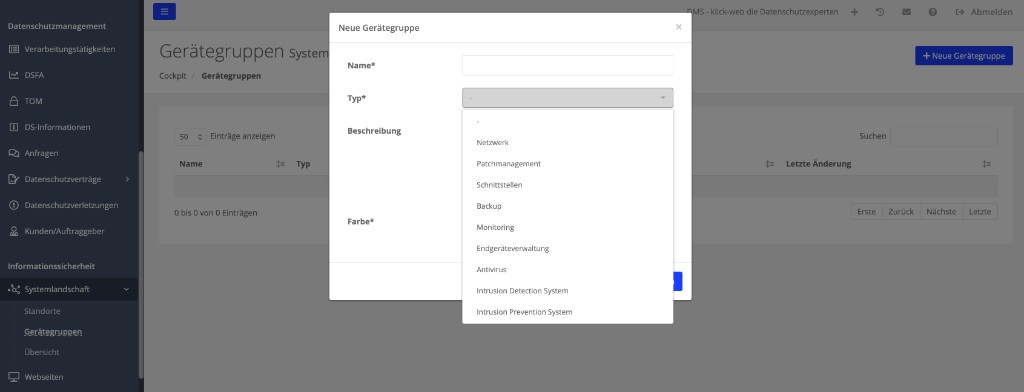 Systemlandschaft im DMS